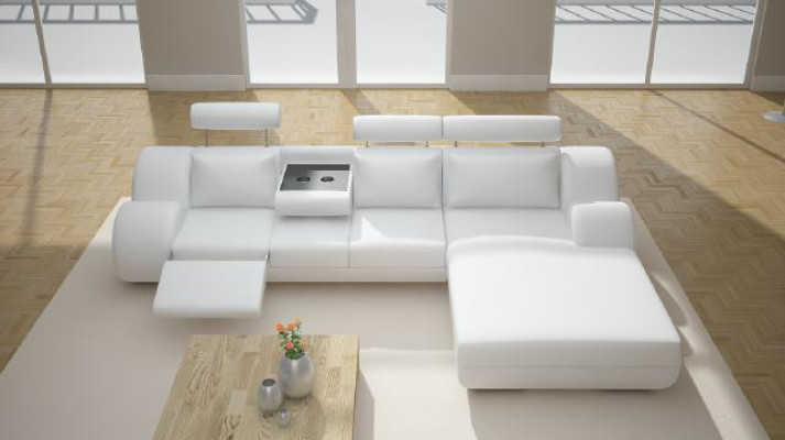 Designer Suite Living landscape Corner sofa Couch Sofa Upholstery Leather sofa with USB