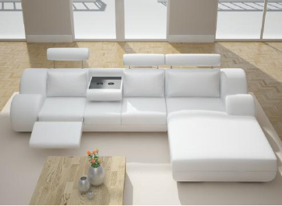 Designer Suite Living landscape Corner sofa Couch Sofa Upholstery Leather sofa with USB