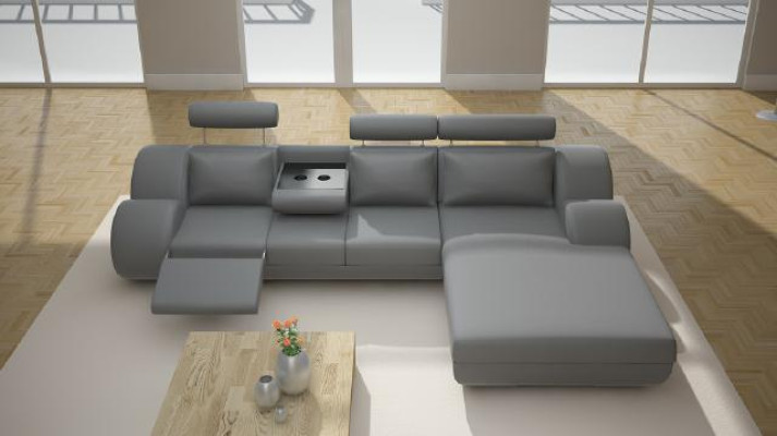 Designer Suite Living landscape Corner sofa Couch Sofa Upholstery Leather sofa with USB