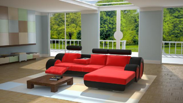 Design Suite Living landscape Corner sofa Couch Sofa Upholstery Custom made USB