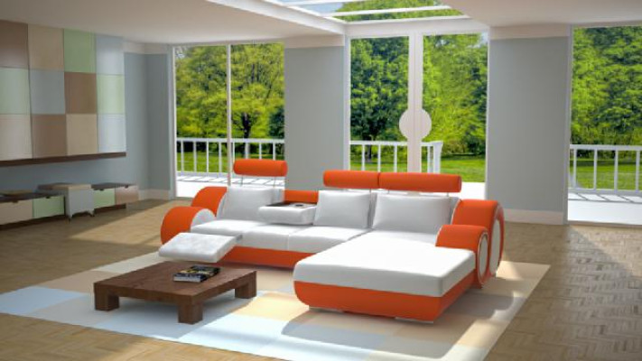 Design Suite Living landscape Corner sofa Couch Sofa Upholstery Custom made USB