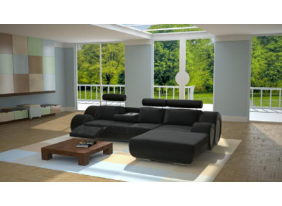 Designer Couch Sofa Upholstery Leather Sofa +USB new Suite Living landscape Corner sofa