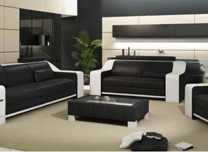 Seat Suite Sofa Leather Upholstery 3+2+1 Design Couch Modern Sets Sofas USB