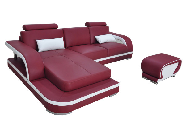 Leather Corner Sofa Suite Sofas Couches Upholstery Living landscape Luxury Corner Couch