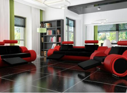 Sofa BERLIN Upholstery Couch Suite 3+2 Seat Designer Sofa Leather Sofa with USB new