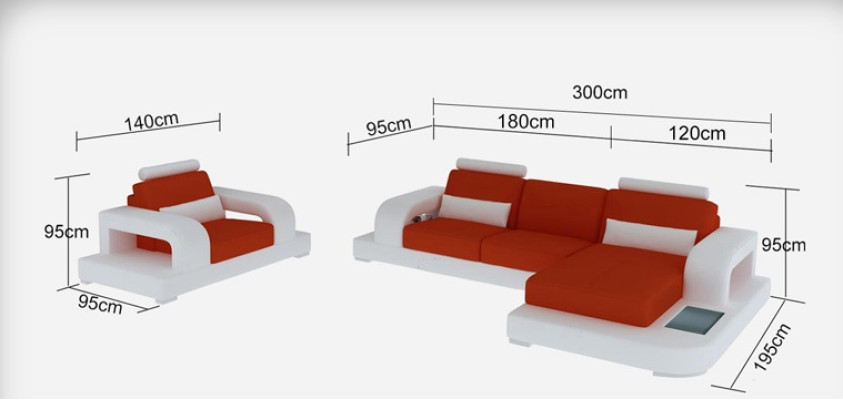 Leather Sofa Couch Living landscape Corner Armchair Suite Design Modern Sofa