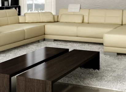 Leather sofa with USB Couch Upholstery Corner Living landscape Corner sofa Design Leather new LED