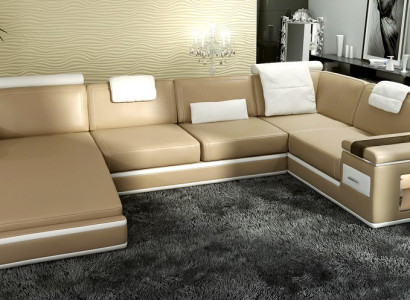 A beautiful U-shaped corner sofa in a great contemporary design