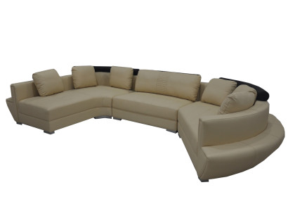 Round Corner Sofa with USB Couch Upholstery XXL Big Round Couches Living landscape U-shape