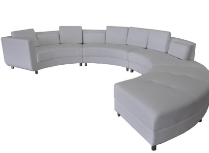 Leather Sofa USB Round Couch Living landscape Suite Design Modern Round Sofa new