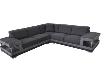 Leather Corner Sofa with USB Upholstery Living landscape Luxury Suite Corner Sofas Couches