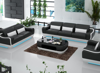 Leather sofa Couch Living landscape 3+2+1 Seater Suite Sofa Sofa set G8025D