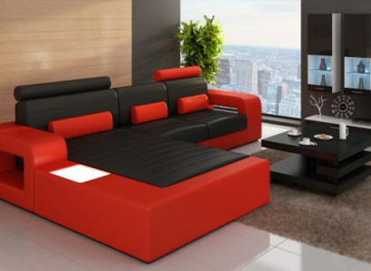 Leather SOFA Suite Corner sofa with USB Corner sofa Suite LEATHER COUCH made to measure