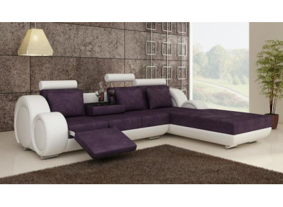 TEXTILE SOFA FABRIC SOFA Living landscape COUCH SET Corner sofa Custom-made USB