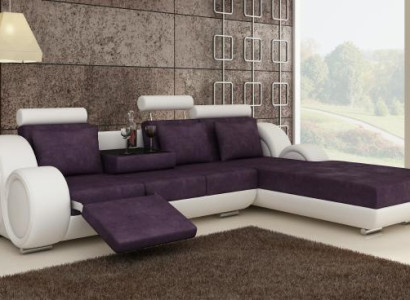TEXTILE SOFA FABRIC SOFA Living landscape COUCH SET Corner sofa Custom-made USB