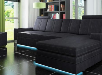 Fabric couch with USB Sofa Upholstery Suite Corner new Textile couch Corner sofa Fabric sofa
