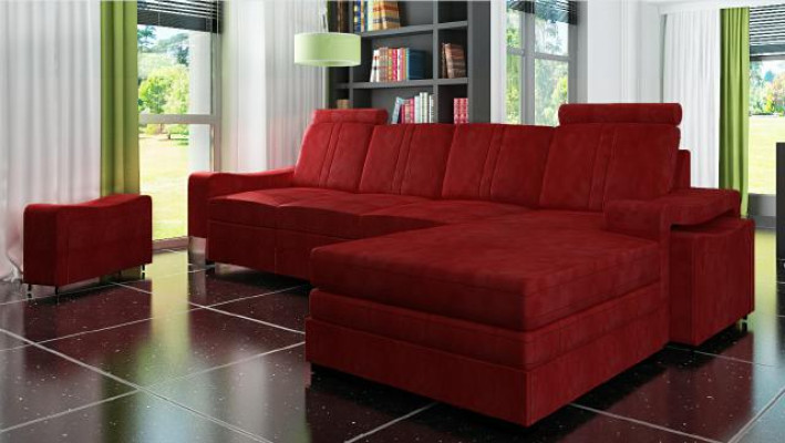 Fabric couch with USB Sofa Upholstery Suite Corner new Textile couch Corner sofa Fabric sofa