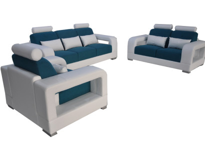 Sofa Couch Upholstery Living landscape Seat Furniture Set Suite 3+2+1 Sofas with USB