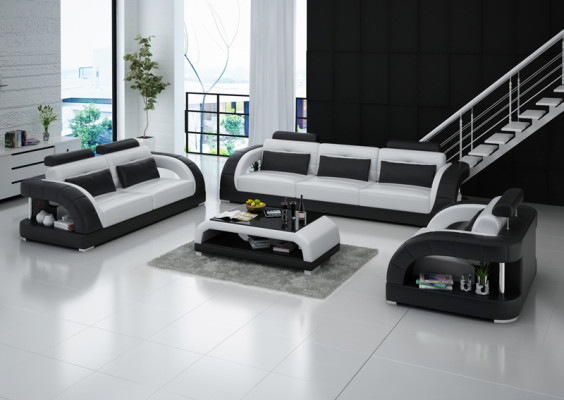 Design leather sofa couch sets 3+2+1 seater suite sofa set sofa USB
