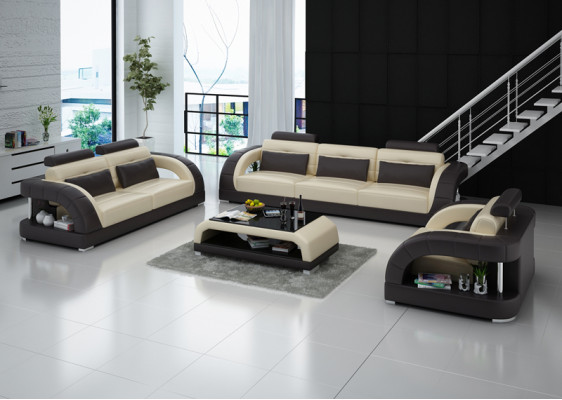 Design leather sofa couch sets 3+2+1 seater suite sofa set sofa USB