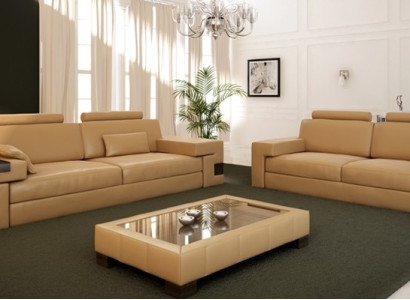 Leather Sofa USB Modern Sofa set 3+2+1 Couch Seat Upholstery Sofa Suite Set