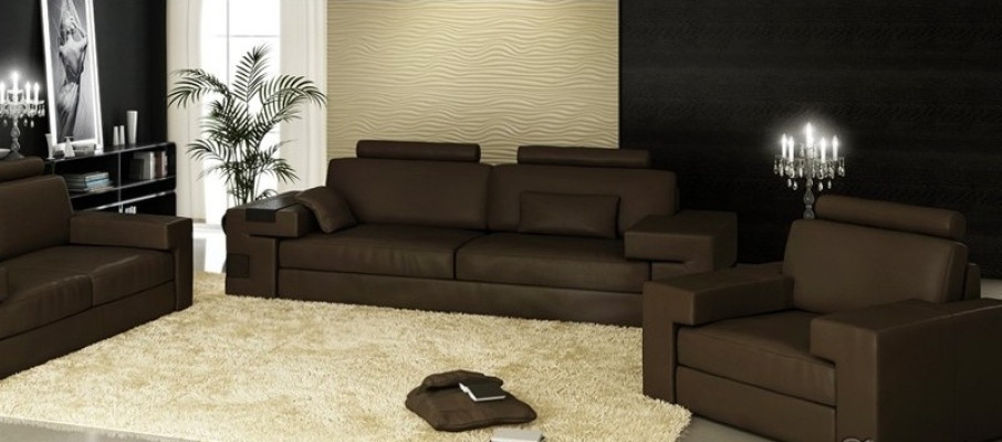 Leather Sofa USB Modern Sofa set 3+2+1 Couch Seat Upholstery Sofa Suite Set