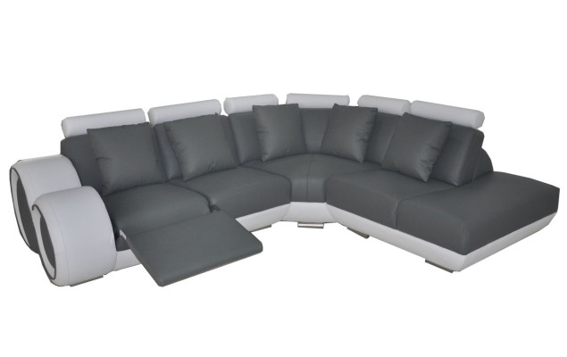 Leather sofa Couch Living landscape Corner Suite Design Modern Sofa + USB new Corner sofa