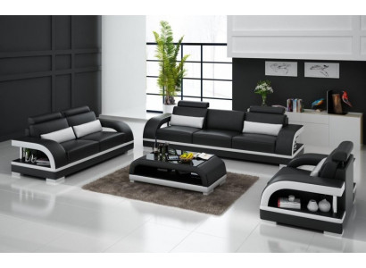 Designer sofa set leather sofa USB set 3+2+1 suite sofa couch new sets