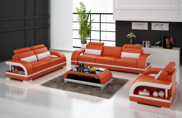 Designer sofa set leather sofa USB set 3+2+1 suite sofa couch new sets