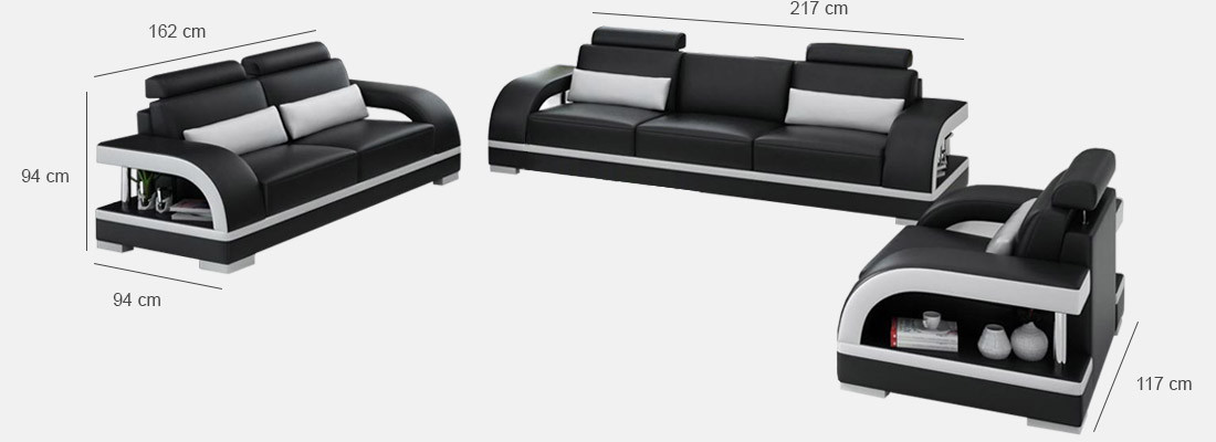 Designer sofa set leather sofa USB set 3+2+1 suite sofa couch new sets