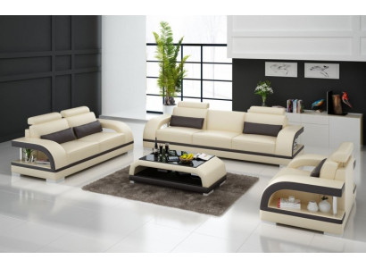 Designer Sofa set Leather Sofa with USB Set 3+2+1 Suite Couch Sofa Sets