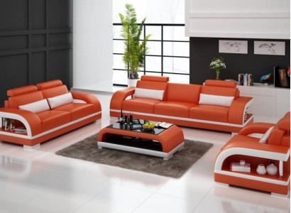 Designer Sofa set Leather Sofa with USB Set 3+2+1 Suite Sofa Couch Sets