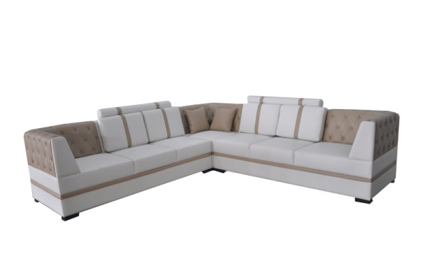 Leather Sofa Couch Living Landscape Corner Suite Design Modern Sofa USB L-shape A1128