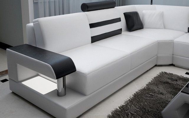 Leather Living room Sets Couch Set Sofas Couches Sofa set 3+2+1 with USB