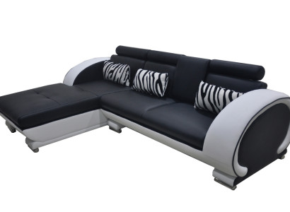 Corner Sofa Leather + USB Corner Suite Living Corner Landscape L-shape Upholstery new Design
