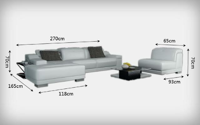 Living landscape Upholstery Corner Corner Sofa with USB,Suite Landschaft Leather new /2711B