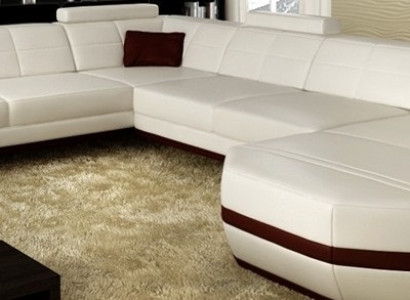 Leather sofa Corner sofa Living landscape Corner sofa Corner sofa Upholstery Seat Corner WyenW/B new