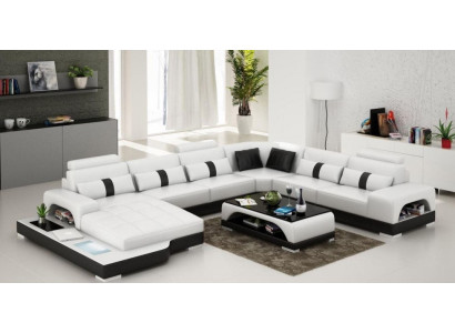 Corner sofa Upholstery Couch Sofa Living landscape Seat Corner Suite Leather Textile Send