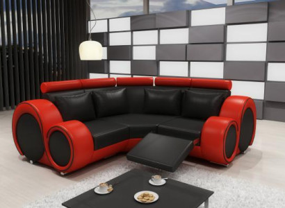LEATHER SOFA with USB DESIGN Corner sofa BERLIN SOFA Suite Upholstery custom-made new