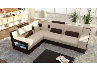 Living landscape Sofa USB Upholstery Corner Corner sofa Suite Custom Made Leather Sofa