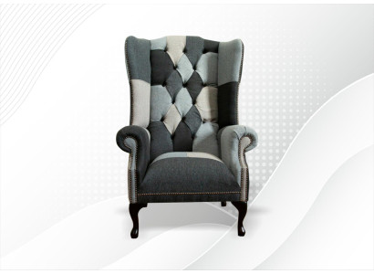 Luxury Upholstery Classic Chesterfield Armchair 1 Seater wing chair single seater new