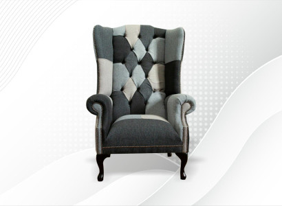 Luxury Upholstery Classic Chesterfield Armchair 1 Seater wing chair single seater new