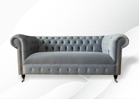 Chesterfield Sofa Couch Upholstery Fabric Leather Textile Couches Decoration Suite