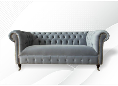 Chesterfield Sofa Couch Upholstery Fabric Leather Textile Couches Decoration Suite