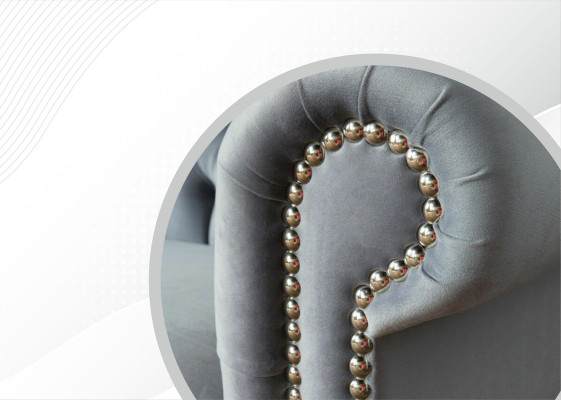 Chesterfield Sofa Couch Upholstery Fabric Leather Textile Couches Decoration Suite