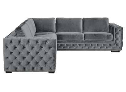 Corner sofa Gray Corners Velvet Furniture Design Living landscape Couch Corner suite Upholstery