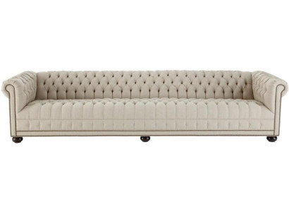 Cream Chesterfield Living room Four Seater Design Couches Sofa Furniture Fabric Sofas