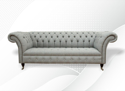 Chesterfield 3 Seater Designer Sofa Sofas Upholstery Couches Fabric Textile