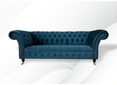 xxl big Sofa 3 Seater Couch Chesterfield Upholstery Seat Suite Fabric Textile