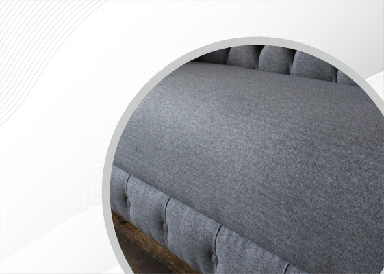 xxl big Sofa 3 Seater Couch Chesterfield Upholstery Suite Seat Fabric Textile